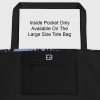Inside pocket included in the large size Sands Point Sunset Tote Bag.